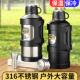 全钢316锈钢保不温壶车载暖壶旅游宿暖水无品牌 瓶水壶钢按舍压盖