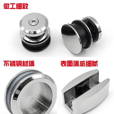 移门吊轮套钢装不锈分浴室玻璃推拉门五全金直销暗拉干CFP湿离套