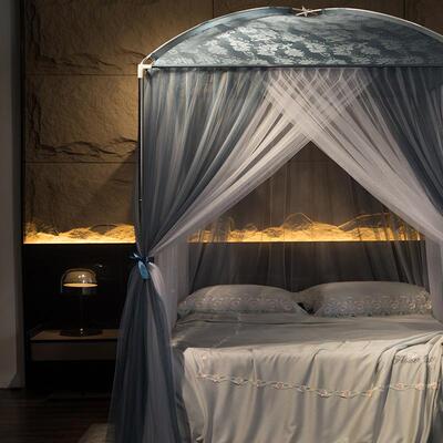 落地式蚊帐夏OUT天家用.新5米公主风宫廷支架固定加密加厚20215年