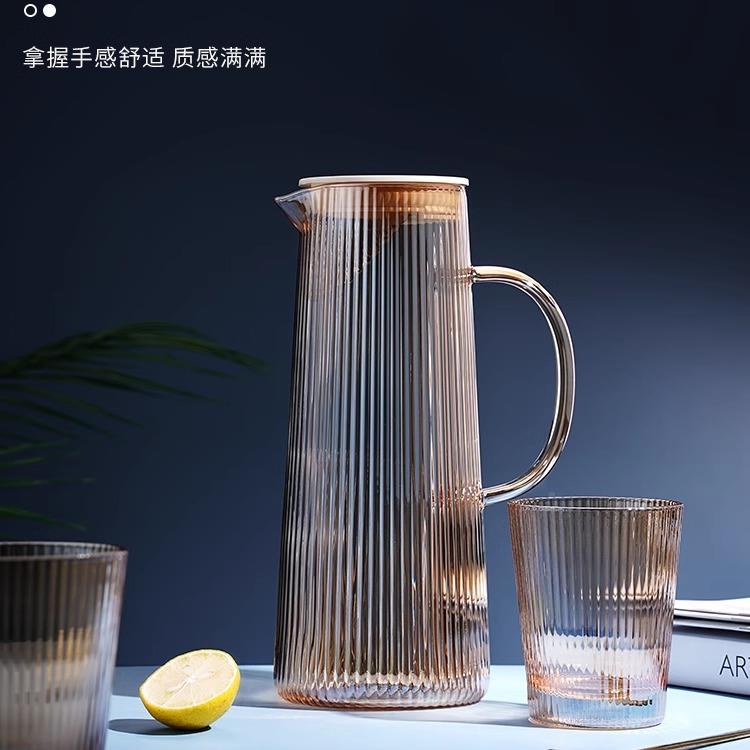 创意轻奢冷水套装家用装耐高壶温玻璃冷泡tw001凉水客厅果汁柠檬