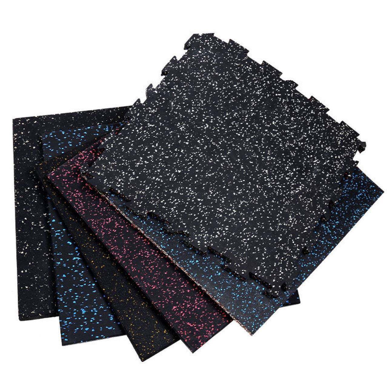 健身房橡地垫减震垫力量BXH区胶防震垫健身器铃材家用运动隔音哑