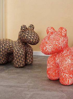 小马椅儿厅物座椅创意网红fess动座椅懒人沙发简约现代卡通客摆童