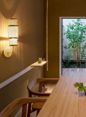 新式中壁灯AL-65276竹编约卧室创意日式简茶室艺术竹灯具镜灯前灯