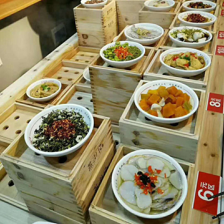 商用不锈钢电热保温售卖蒸菜台