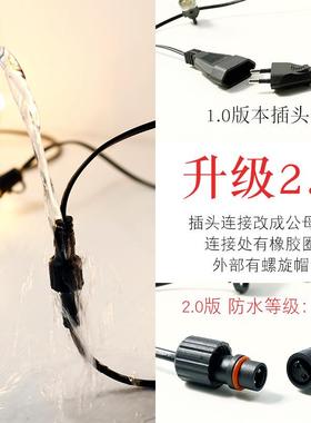 户外超亮串灯防GCB围挂灯小饰灯泡家用庭院水花园别墅装灯阳台氛