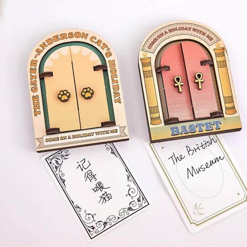 英博物大馆盖亚·安森猫FUW和她的朋可友们系列木质开门动冰箱德