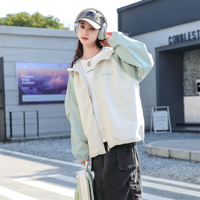 女童三合一冲锋衣可拆卸2025新款儿童秋冬装大童风衣初高中生外套