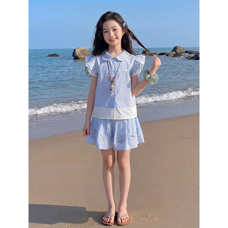 女童巨好看夏天套装2026超图片