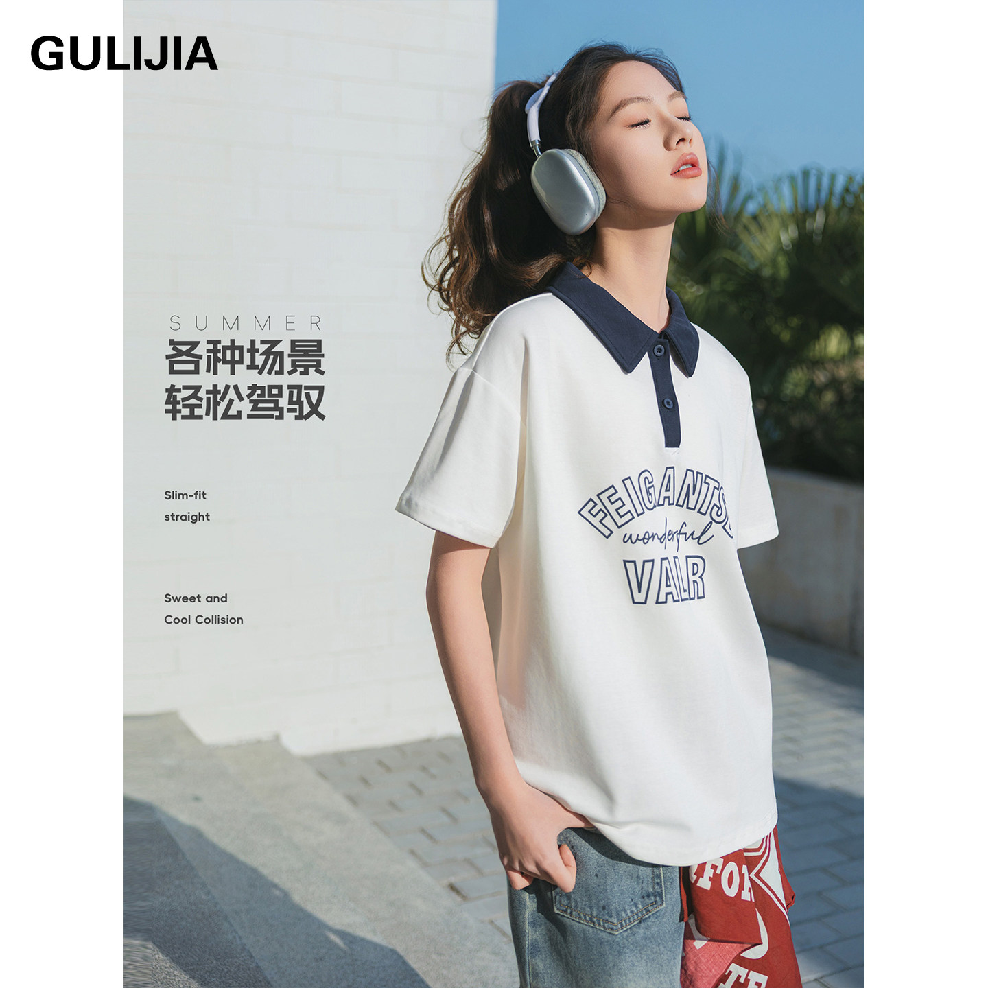 女大童夏季短袖POLO衫2026新款图片