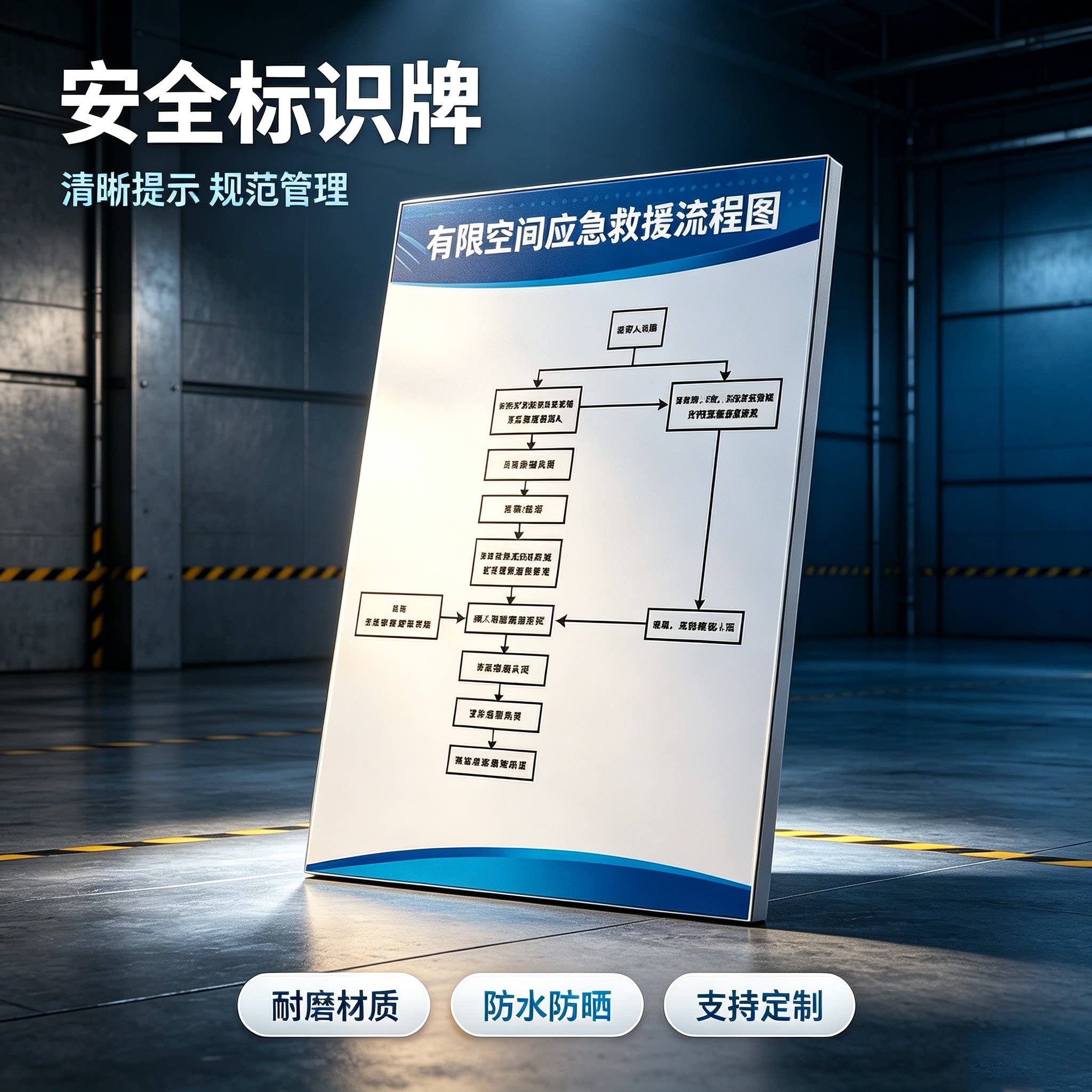 有限空间风险告知警示标识牌