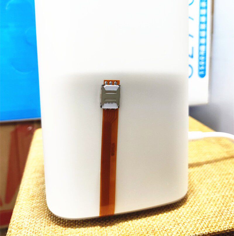 卡槽延长排线SIM读卡小卡托转换器 解决路由器WiFi卡槽烧卡发热