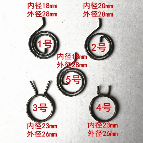 把手配件防盗门门锁弹簧通用型双活弹内回位锁具黄把手双快