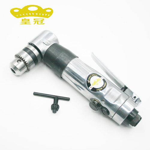 皇冠HG-3307风钻90度气钻3/8手枪钻L型弯头风枪钻10mm带正反转