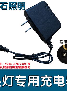 山石照明专用充电器探照灯4.2V通用线手电筒头灯冲电线9046 A78