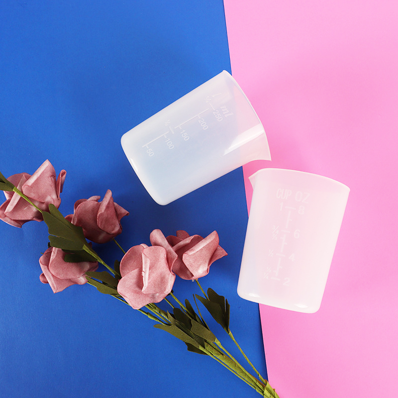 水晶滴胶硅胶量杯DIY手工制作带刻度100ml新款加重250ML毫升量杯