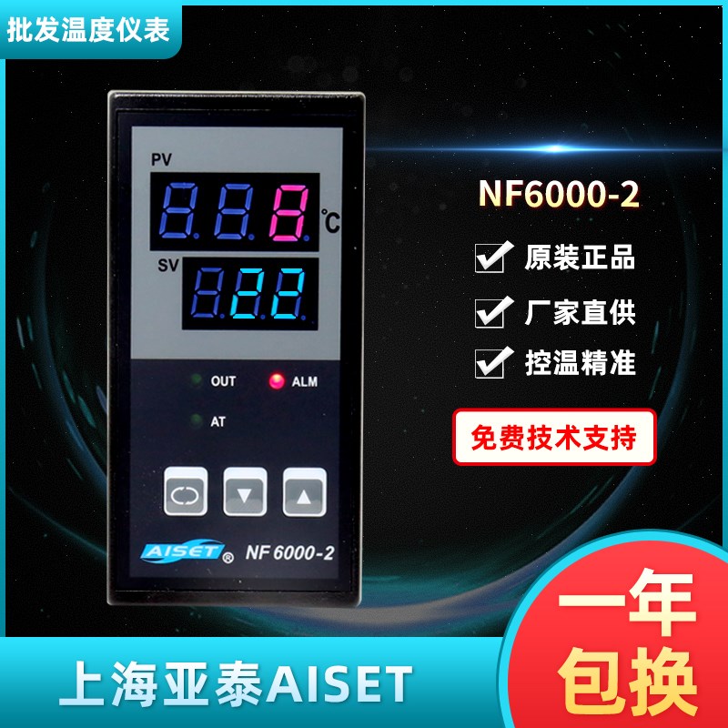 AISET上海亚泰NF6000-2温控仪NF-6411V-2D 6412V-2 6411-2D(10A)