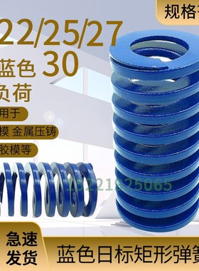 日标矩形蓝色模具弹簧TL22/25/27/30X20X25X30X40X50-300矩形弹簧