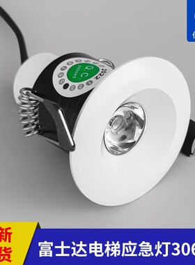 富士达电梯应急灯轿厢照明DC12v-24v 306-14欧朗正品0802ABCC1