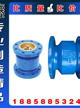 HC41X-16铸铁法兰消声止回阀 工业级重型单向阀 精铸铸铁逆止阀