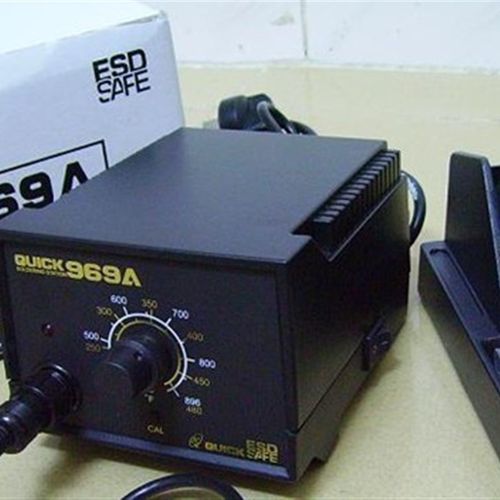 原装原装QUICK快克969A防静电焊台QUICK969A调温电烙铁 60W金属芯