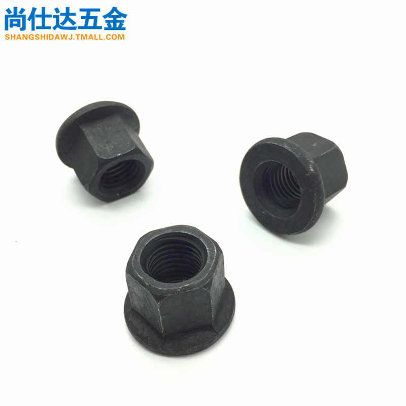 M8M10M12M14M16M18M20M24六角带垫螺母螺帽法兰面螺母压板