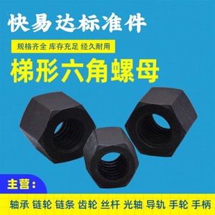 梯形牙六角螺母T型牙六方母方扣螺帽粗牙六角螺丝母M12M16M20 M60