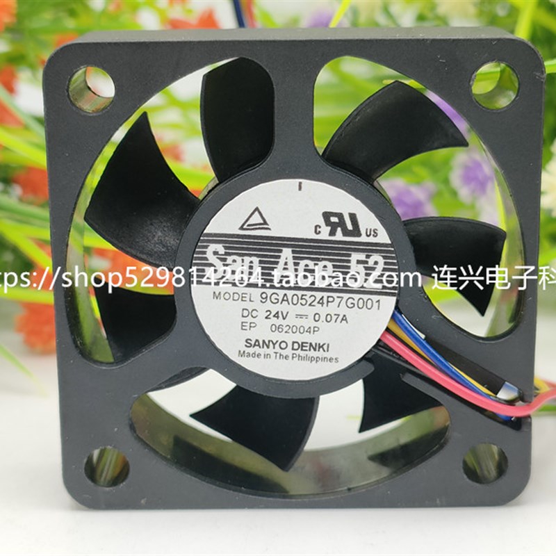 Sanyo/三洋 5015 5CM 9GA0524P7G001 24V 0.07A PWM调速散热风扇
