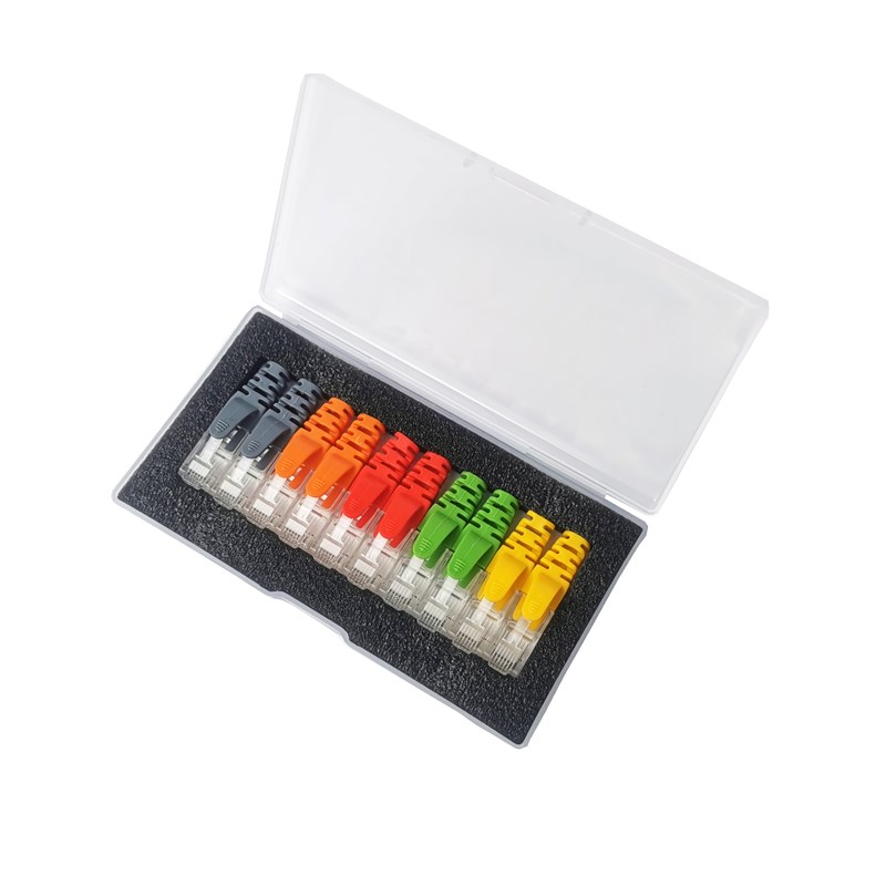 东霖超五5类百兆网线插头BON六6类千兆RJ45网络水晶头8P8C连接头