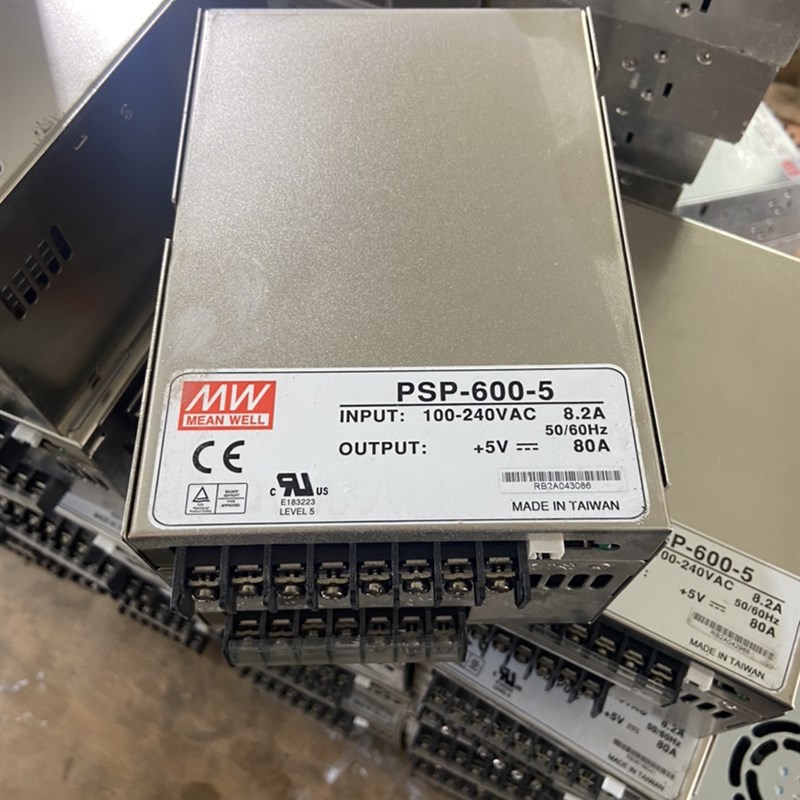 台湾明纬PSP-600-5 明纬600W5V80A 数量50个 二手拆机 保一年