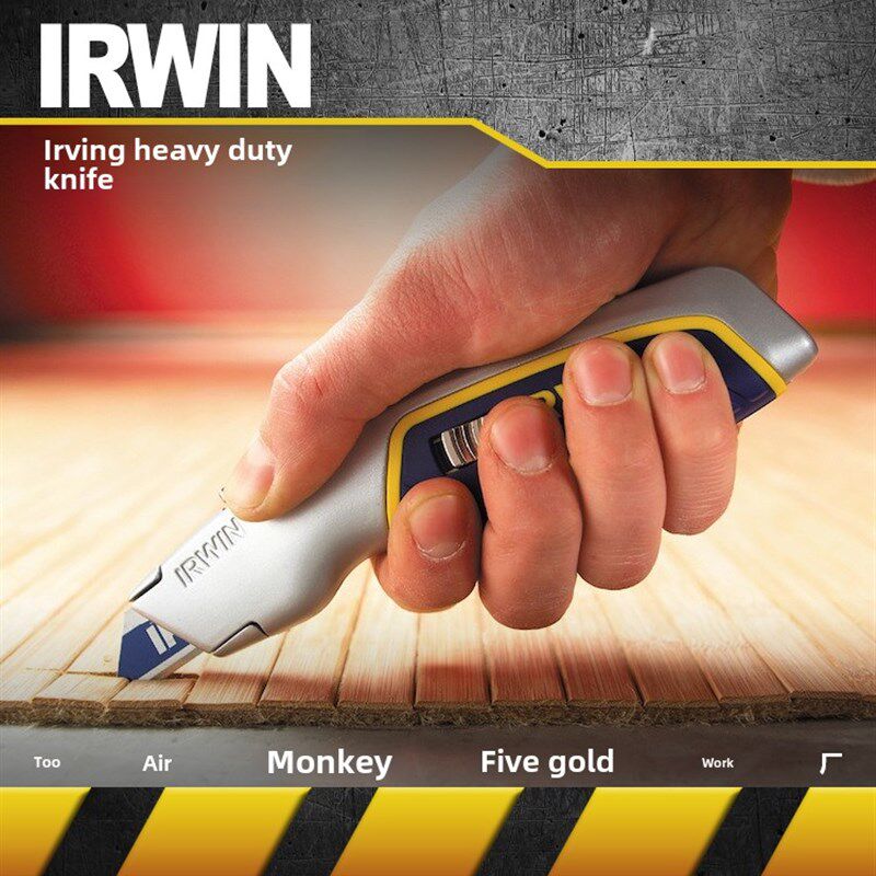 美国欧文欧文三段式锁定可伸缩重型刀具多功能刀壁纸刀塑料木板皮