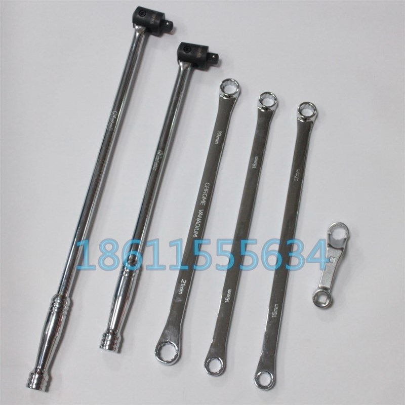 底盘维修后轮外倾角调整专用工具四轮定位检测T10179加长梅花扳手