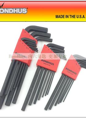 美国波顿BONDHU加长平头内六角 12146.12192.12199公制套装六角匙