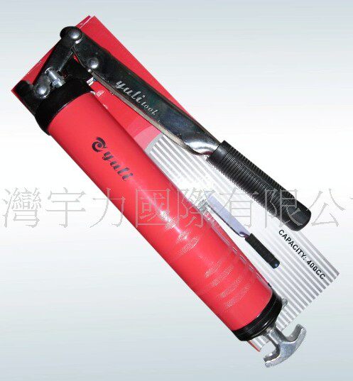 台湾宇力专业级单活塞双排气黄油枪(500cc) 内有软管硬管油嘴