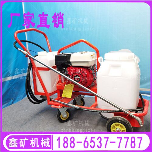 小型撒布机现货 不锈钢泵头均匀喷洒机 小型电动养护设备型直销