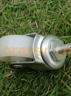 1.5寸PP尼龙M8丝杆万向轮 模特展示架五金家具货架脚轮 配件