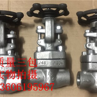 J61W 800LB锻钢304美标不锈钢承插焊截止阀DN32 4050 2寸
