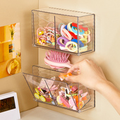 优勤儿童发饰首饰收纳盒壁挂式 女童发夹发箍宝宝头饰发圈橡皮筋盒