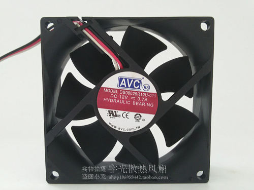 原装AVC8025风扇 0.7a 高速5000 超大风DS08025R12U-011 CPU风扇