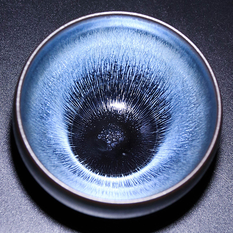 器物志 建阳建盏茶杯钵型盏兔毫银毫手工单个送礼品茗杯