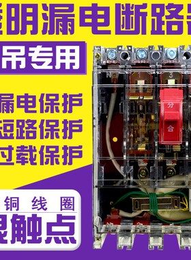塔吊专用漏电断路器三相380V保护开关DZ20LE-160/4300250A400A630