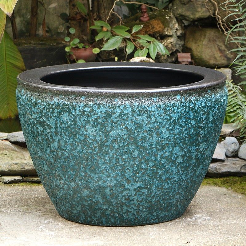 睡莲花盆陶瓷荷花盆缸大口径种树大花盆庭院家用特大号养鱼缸招财