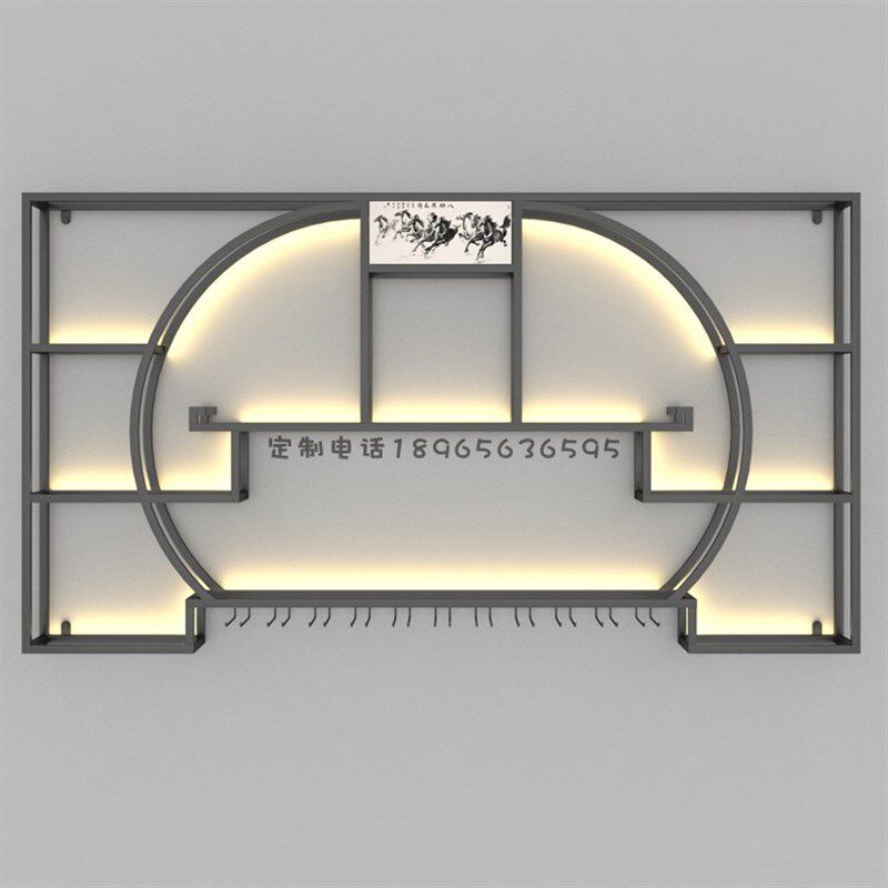 酒架壁挂商用墙上置物架新中式靠墙酒柜白红酒架T餐厅酒水饮料展