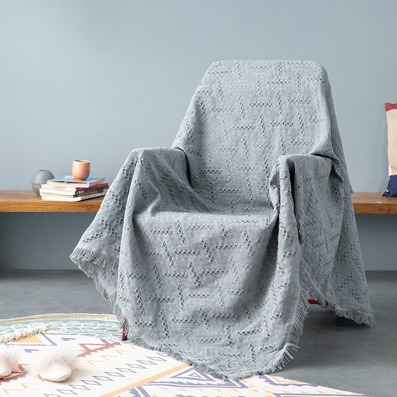 欧式简约沙发巾全盖高级感防滑双E人座沙发毯套罩全包万能套加厚