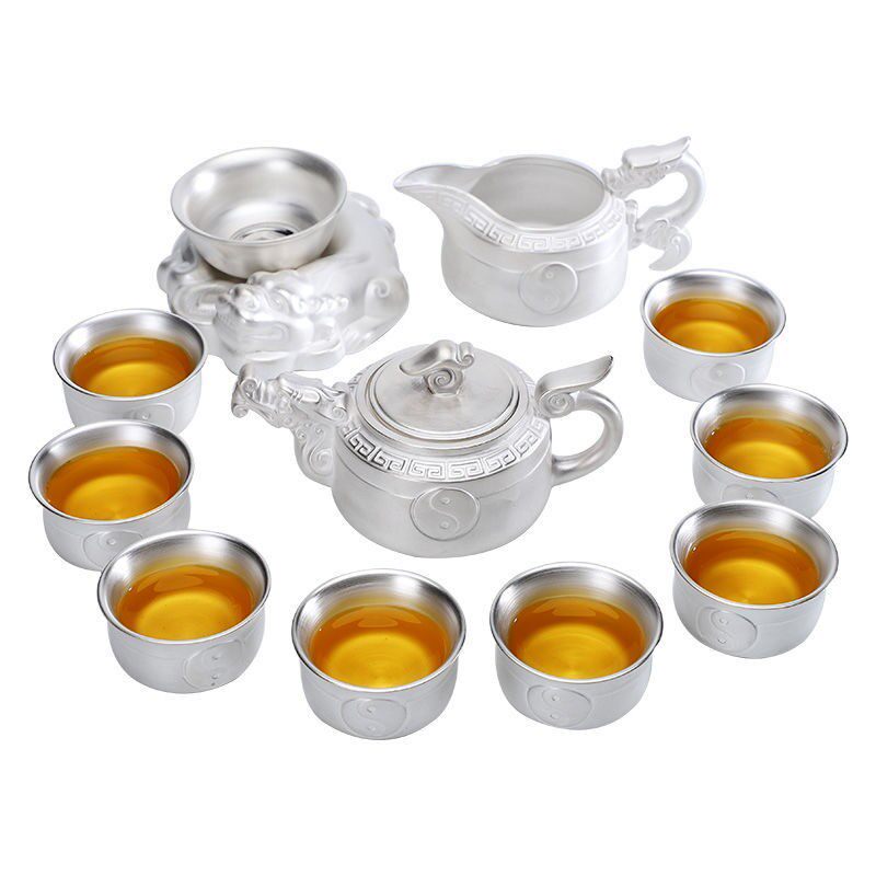 银茶具套装家用整套茶壶泡茶泡茶杯功夫茶L具套装办公室紫砂壶茶