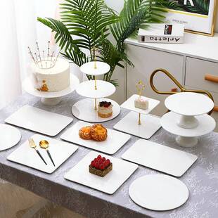 甜品摆件展示架F96S69HJ套台装蛋糕盘午茶餐具点托心架子冷餐盘茶