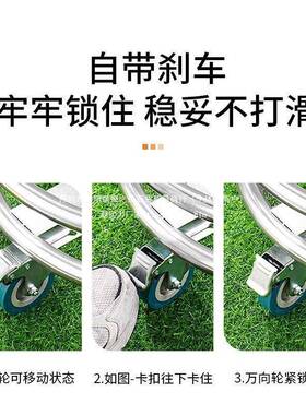 加厚不锈钢形转车运输具车万向圆轮移动保OJC周温桶工架蒸笼架免