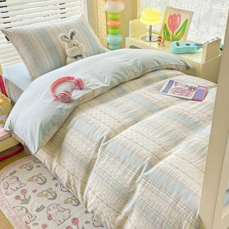 60支简约5lxy20240纯棉0套单件15×200×23被0全棉双人被罩1.米床