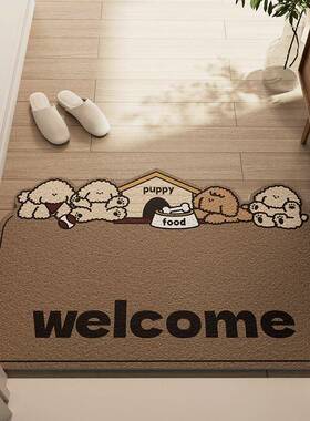 入门户门地垫AL101915门口进进脚可裁剪丝圈户门垫垫轻奢门外防滑