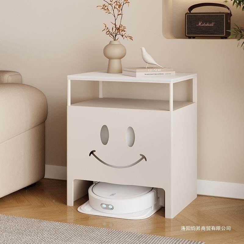 扫地机上轮方置物架沙带子无品牌/扫地机器基人站遮挡柜隐藏收纳