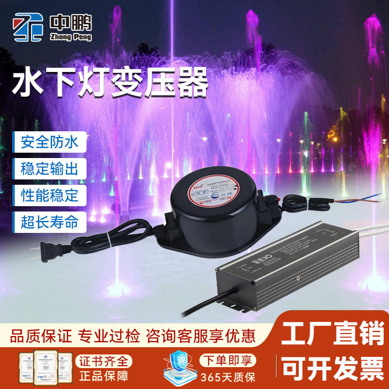 LED水下灯变压器220转12v防水电源开关DC户外观景池喷泉灯交流AC